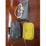 Two modern fashion handbags, together with a modern fashion shoulder bag