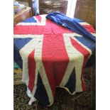 An early 20th century Union Jack flag and one other flag
