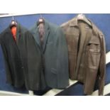 A modern Ted Baker blazer size 44 regular, together with a Gant blazer and an Armand Basi leather