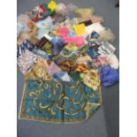 A large quantity of mid 20th century scarves to include chiffon and silk scarves, 2 gents white