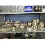 A selection of Mason's Mandalay pattern tableware to include a footed centrepiece bowl, teapot and