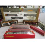 A Hornby 00 gauge Advanced Passenger Train set, boxed, incomplete, a boxed Hornby LMS 4-6-2