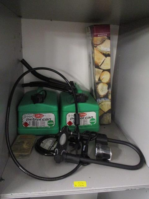 Mixed household items to include petrol cans, a bike lock, an extension lead and other items - Image 5 of 5