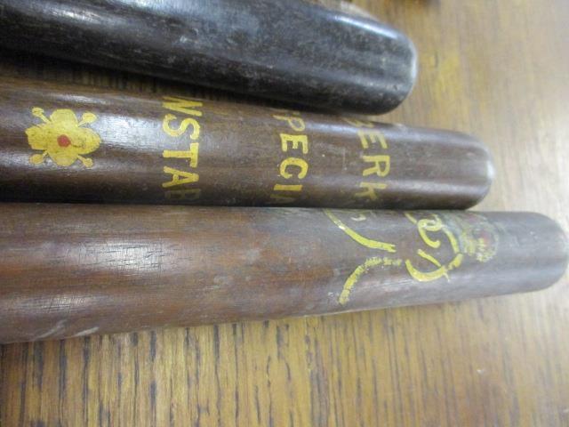 Five wooden truncheons to include a Georgian and Berkshire special constabulary examples - Image 2 of 2