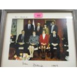 A Lady Diana signed photograph, framed and dated 1989