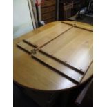 Solid American white oak dining table with two loose leaves, £2,000 new from In store Designs High