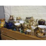 A Czechoslovakian 'spring royal' tea set, a Bavarian coffee set, a Doulton art nouveau planter A/