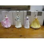 Four Royal Doulton figures to include Sweetheart HN 4319, Flower of Scotland HN 4453, Pride of