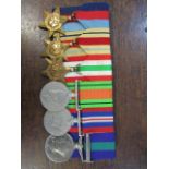 A World War II six-medal campaign group with George VI General Service medal with Palestine bar