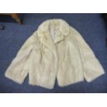 An off white mink jacket