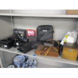 A mixed lot to include a Kodak camera, a Mighty Midget Travel Scope, binoculars and other items