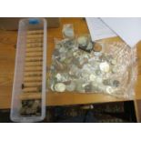 Coins to include unused rolls of 50c pennies, commemorative pre-decimal and others