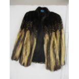 A dyed mink jacket