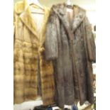 Two vintage fur jackets to include squirrel and rabbit