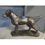 A limited edition bronzed composition model of a dog, by William Timyn with certificate
