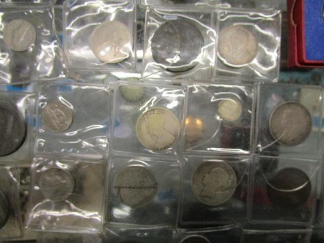 Coins, mainly British Georgian and later coins to include an 1820 George III silver Crown, A - Image 9 of 10