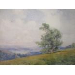 M S Hogarty - A watercolour landscape signed to the lower left corner, 18 1/2" x 15", framed