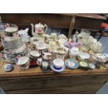 A mixed lot of ceramics to include a Phoenix ware coffee set, a child's naughty boy teaset, a floral