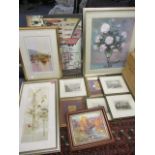 A selection of miscellaneous framed and glazed pictures to include a limited edition print