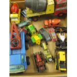 A quantity of vintage Corgi, Tonka and Triang diecast vehicles