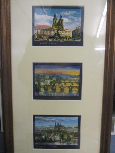 Yuny Shevchuk - Three miniature watercolours, depicting Prague, each measuring, 3 3/4" x 2 1/2"