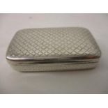 A George III silver rectangular snuff box by Richard Lockwood & John Douglas, London 1801, with