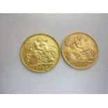 Edward VII Half Sovereigns 1908 and 1909 (2)