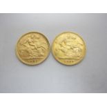 Edward VII Half Sovereigns 1903 and 1906 (2)