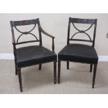 A Set of fourteen 19th Century Adam style mahogany Dining Chairs with leafage and swag carved top