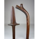 Two child's Clubs (Gatawaka and Culacula), Fiji, 34 1/4in. and 33in. (2)