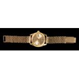 A Gentleman's 1960's Rolex Oyster Perpetual Date Wristwatch, the silvered dial with hourly baton