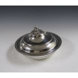 An Indian silver circular Entrée Dish and Cover