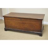 A 19th Century Anglo-Indian rosewood Linen Chest on bracket feet, 4ft 1 1/2 in W