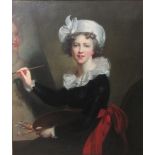 AFTER ELISABETH LOUISE VIGEE LE BRUN (1755-1842)Portrait of the artist, three-quarter length, in a