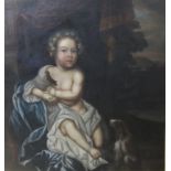 ATTRIBUTED TO JOHN MEHEUX (active late 17th century)Portrait of a Child, wearing a white drape, a