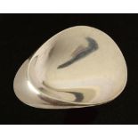 A Georg Jensen silver 'Oyster Shell' Brooch, design no. 328, stamped GEORG JENSEN, DENMARK