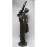 CHARLES ADRIEN PROSPER D'EPINAY (1836-1914), Castanet Dancer, bronze, signed, with Barbedienne