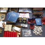 A large collection of mainly British pre-decimal Coins to include Date Sets, Whitman folders,