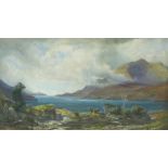 JOHN FAULKNER RHA (1835-1894)From Leenane looking towards Mweelrea Mountain, Killary Bay, Connemara,