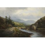 CHARLES SHAW (fl. late 19th Century)Beddgelert, Walessigned and dated 'Chas E (?) Shaw 1878' (