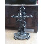 A cast iron stick and umbrella Hall Stand