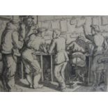 ‡ANNE ELIZABETH WATSON (1921-2003)WW2 Pilots receiving weather observationsetchingpencil signed in