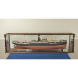 A Scale Model of a Half Boat S S Vendee, Engines by John Dickinson & Sons Ltd, Sunderland, Built for