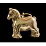 A 9ct gold Pony Charm, appox 19gms