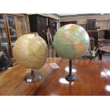 Two large Globes, one by Phillips