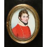 ATTRIBUTED TO FREDERICK BUCK (1771-c.1840)Portrait miniature of Captain/Paymaster Charles Forster