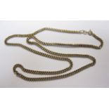 A flattened curb-link 9ct gold Chain, approx 30gms