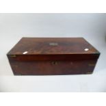 A 19th Century Mahogany Writing Slope in Need of Restoration,