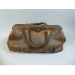 A Victorian Leather Gladstone Bag