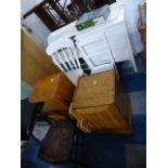 Four Pieces of Painted Furniture together with Bedside Cabinet,